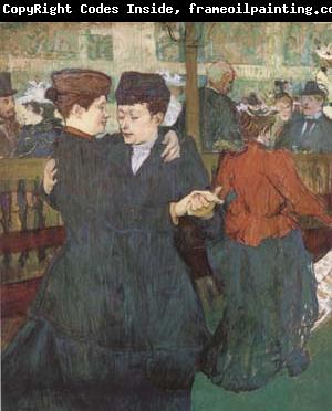 Henri de toulouse-lautrec Two Women Dancing at the Moulin Rouge (mk09)